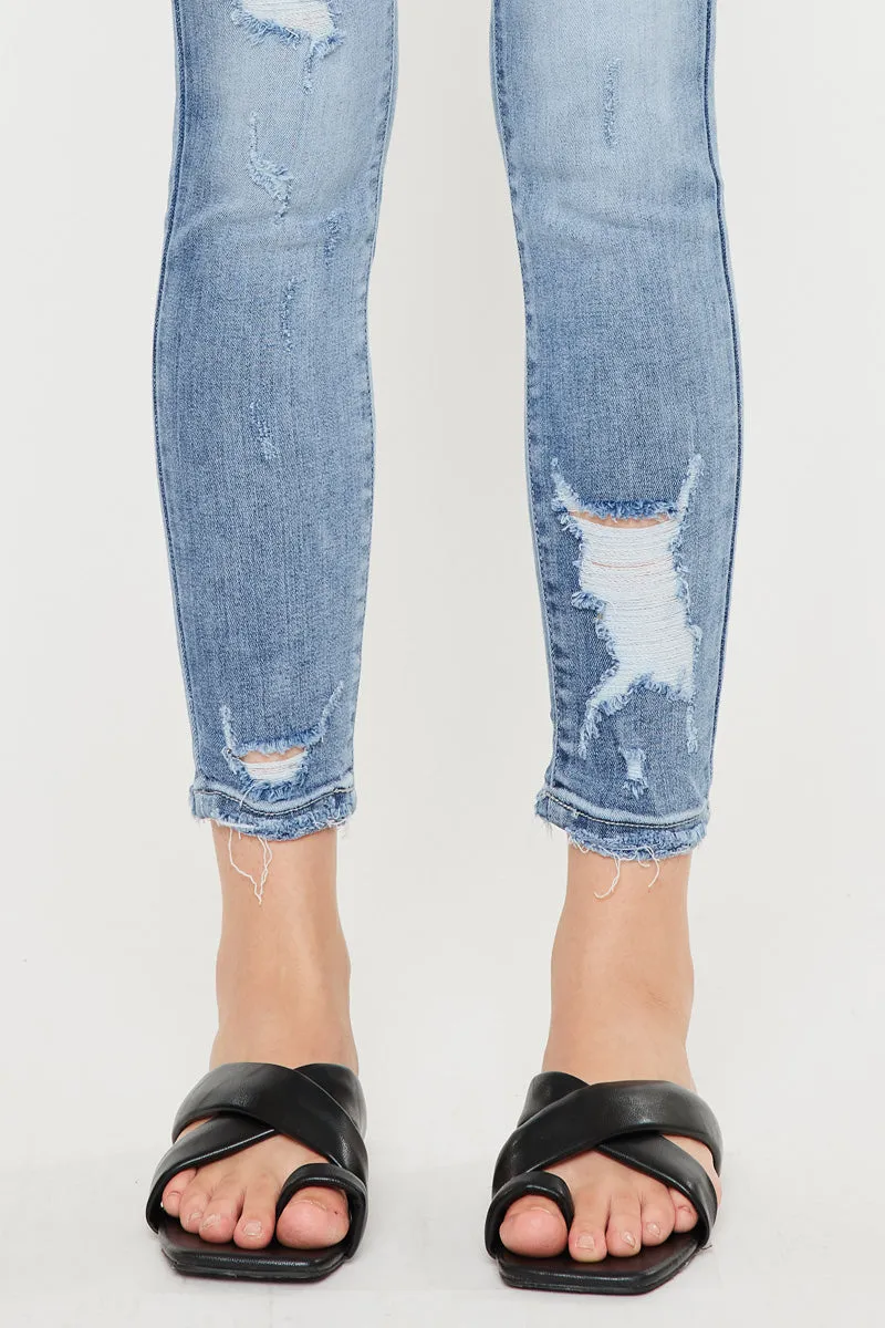 Eden Mid Rise Ankle Skinny Jeans