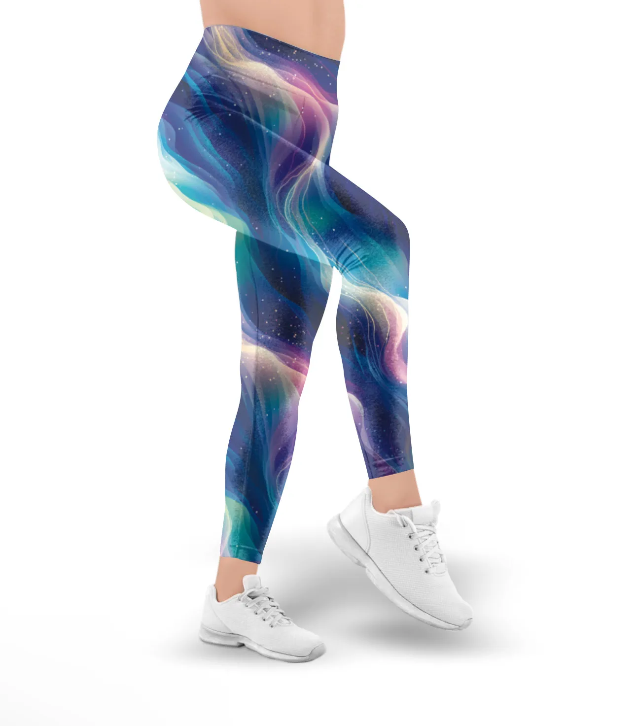 Electric Wave in Classic Leggings