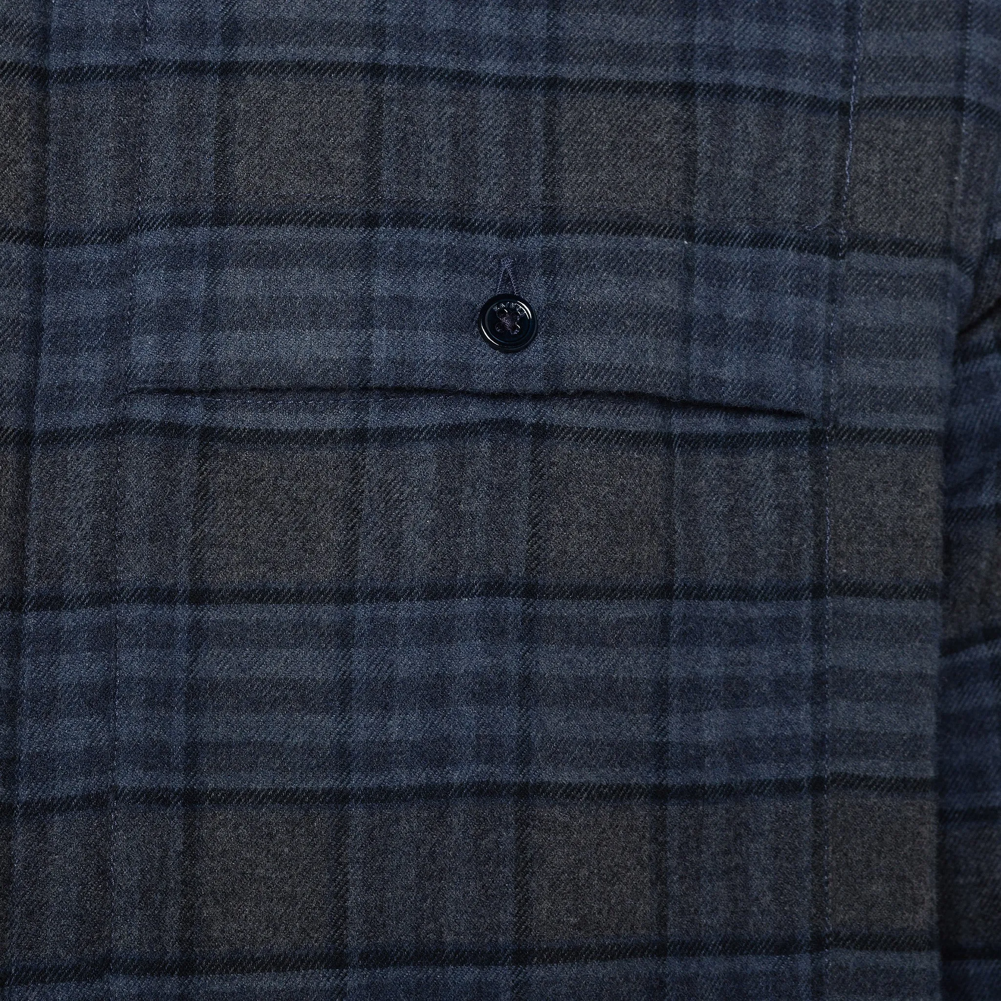 Gatien check long sleeved shirt with double pocket with button