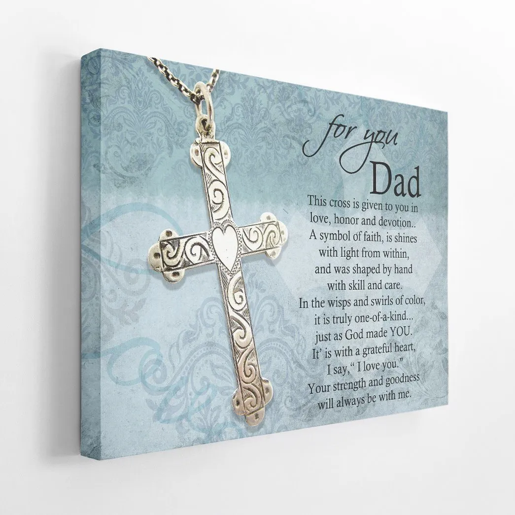 Gearhuman 3D Fathers Day Gift Cross Custom Canvas