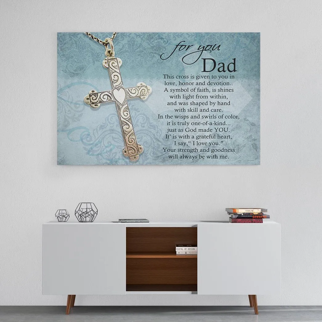 Gearhuman 3D Fathers Day Gift Cross Custom Canvas