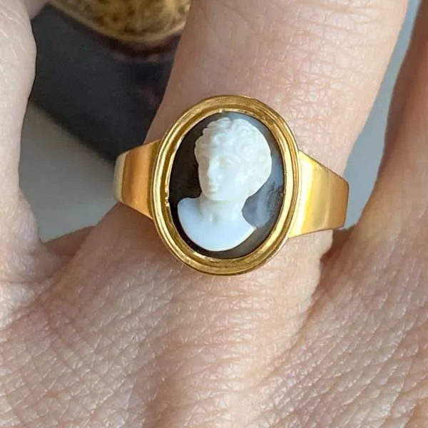 Georgian Hardstone Cameo Ring