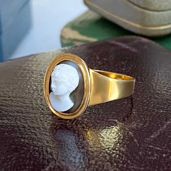 Georgian Hardstone Cameo Ring