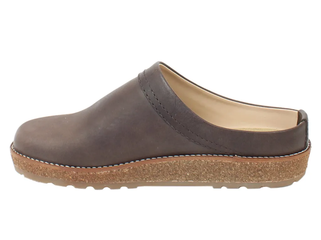 Haflinger Leather Clogs Travel Brown 748