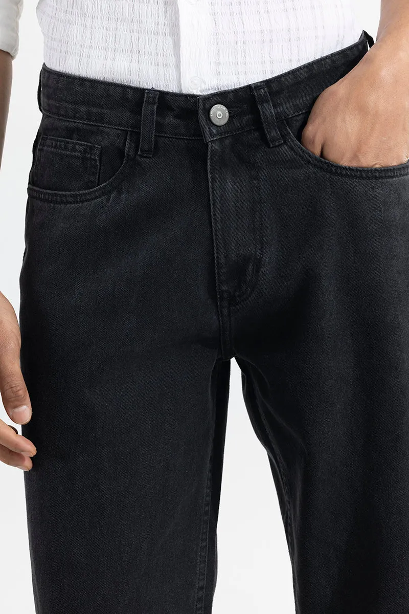 Helix Black Baggy Fit Jeans