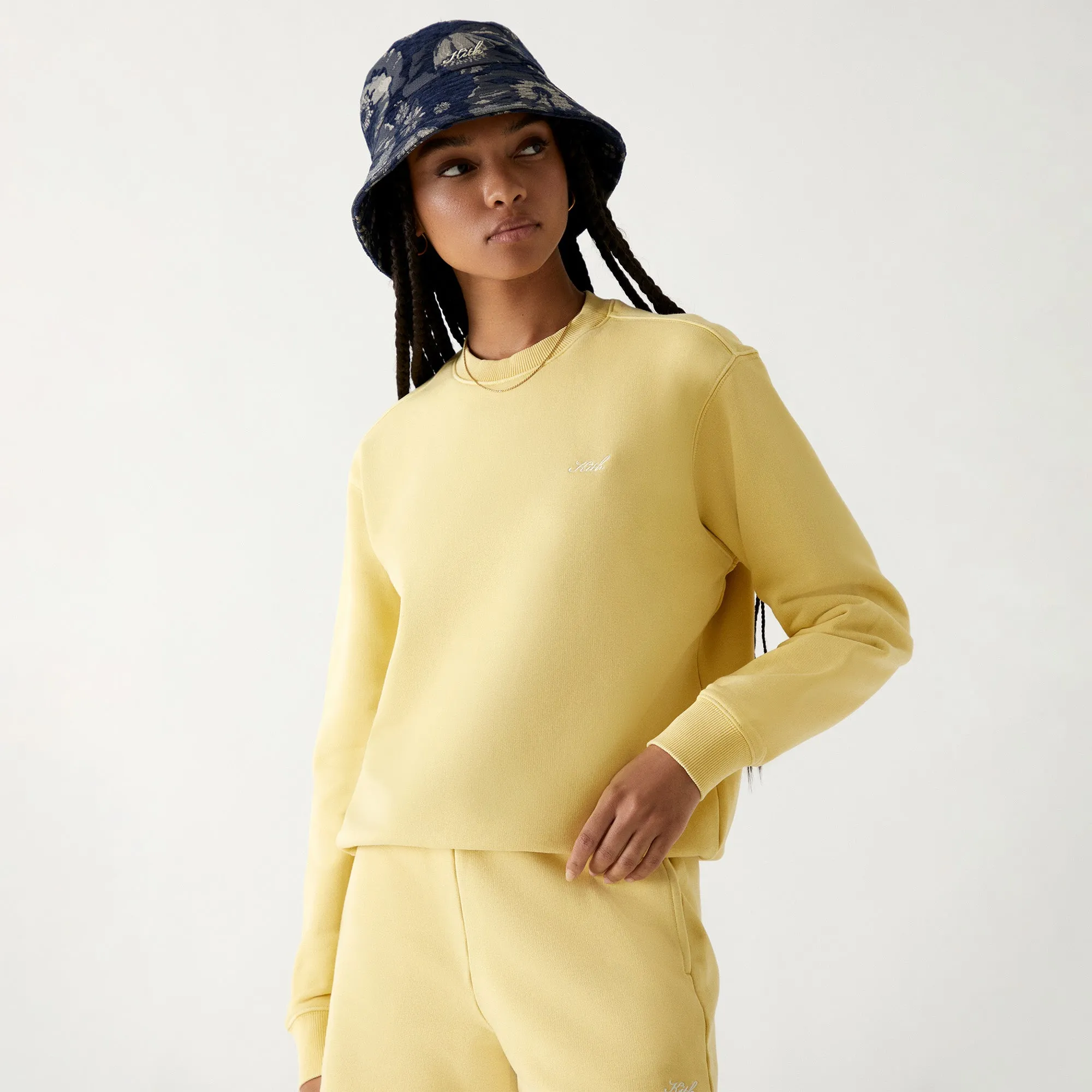 Kith Women Asher Fleece Crewneck - Seed