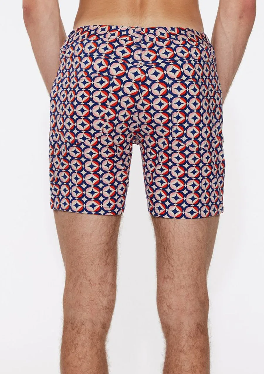 Limited Edition Sienna Navy Mosaic Stars Shorts