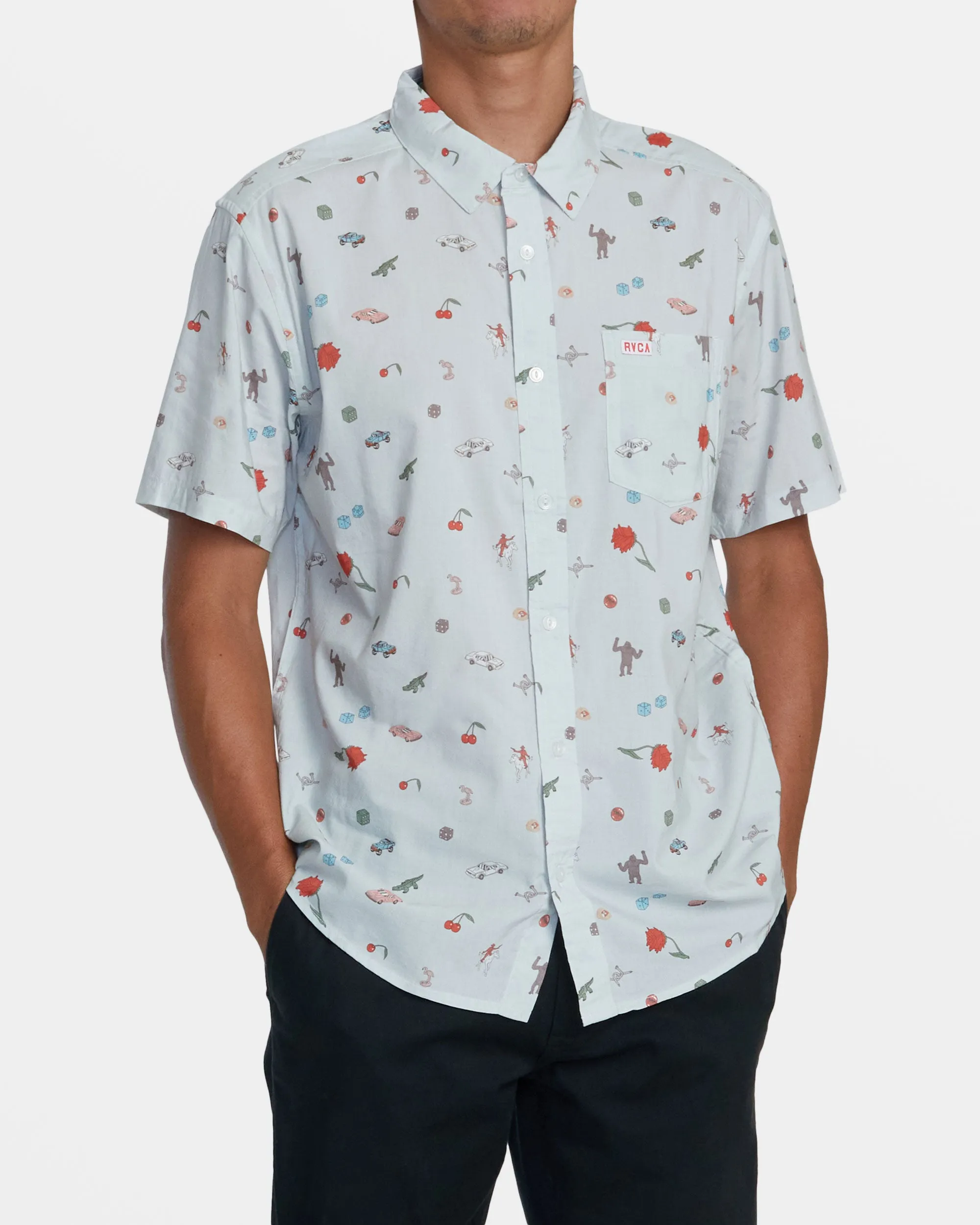 Luke P Short Sleeve Shirt - Light Blue