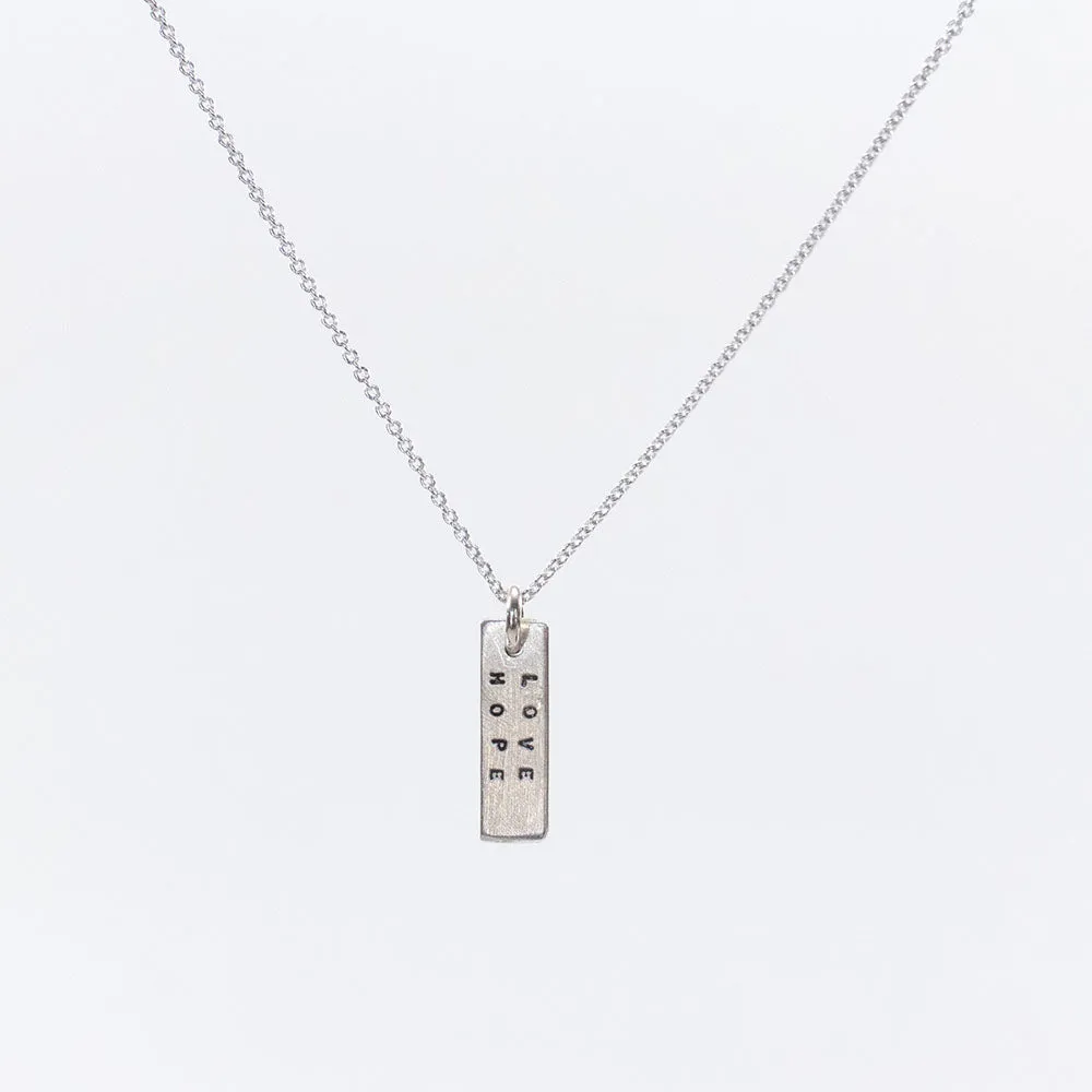 Mini Rectangle Tag Necklace