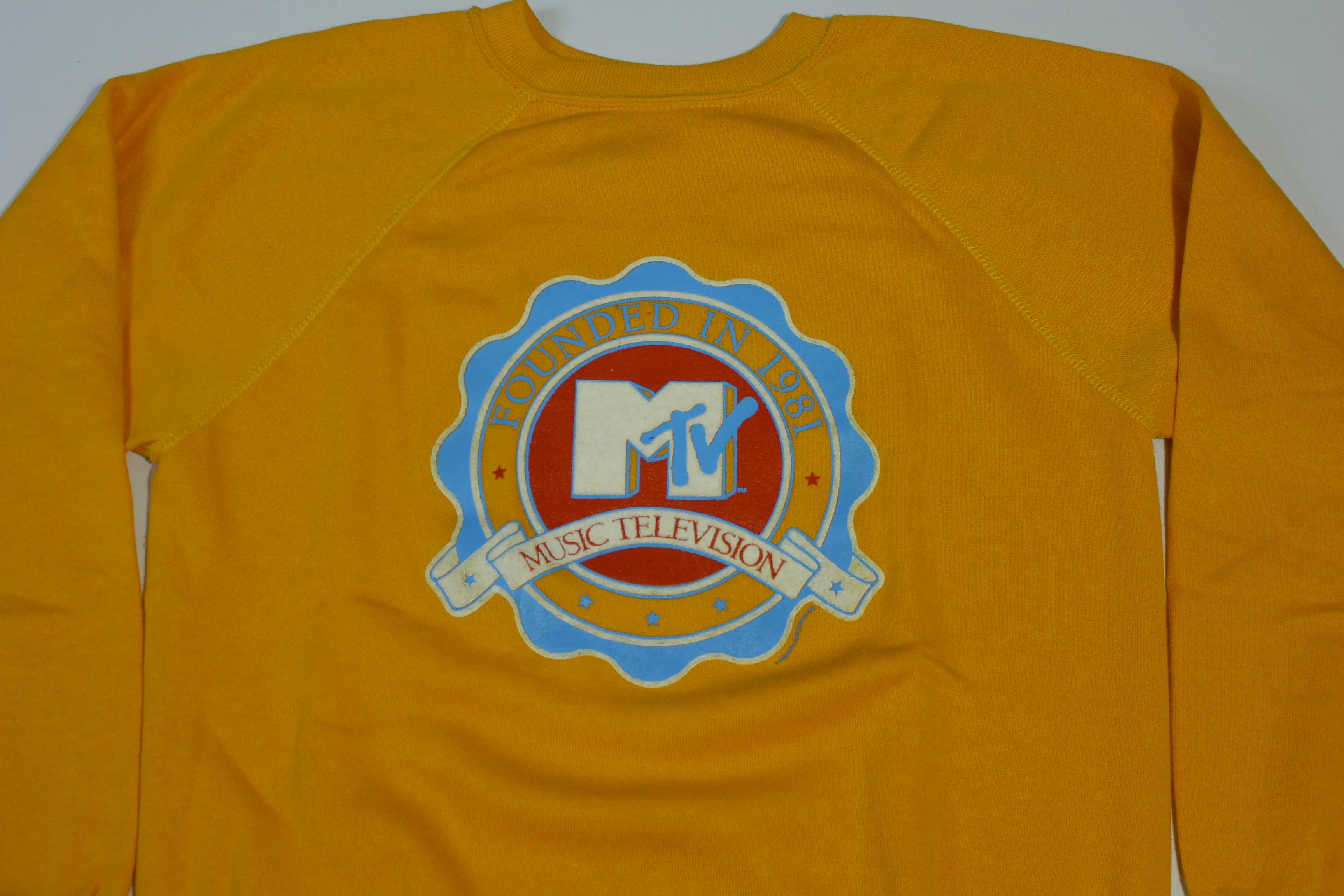 MTV Music Television Founded In 1981 Vintage 80's Crewneck Sweatshirt