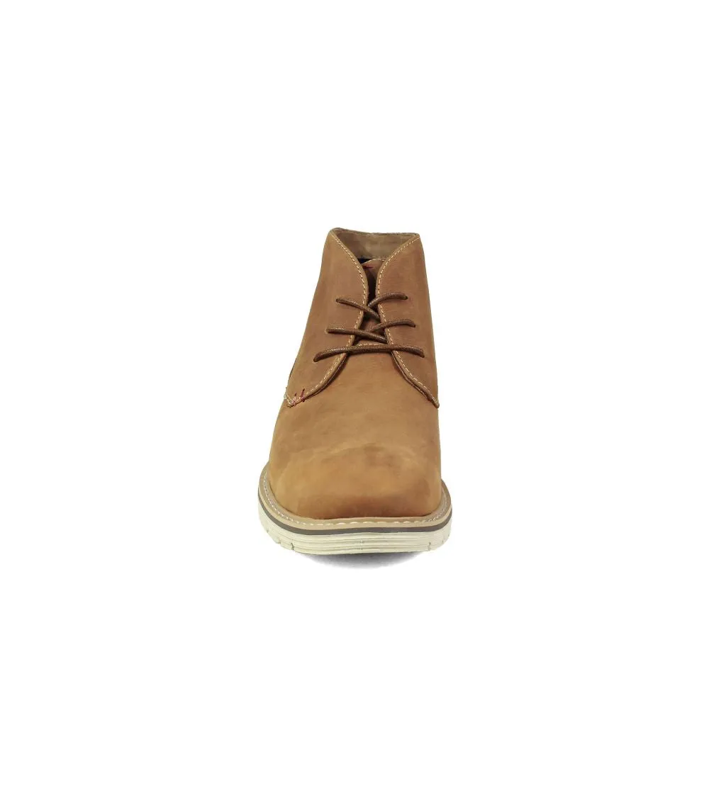 'Nunn Bush' Men's Littleton Plain Toe Chukka Boot - Tan Leather