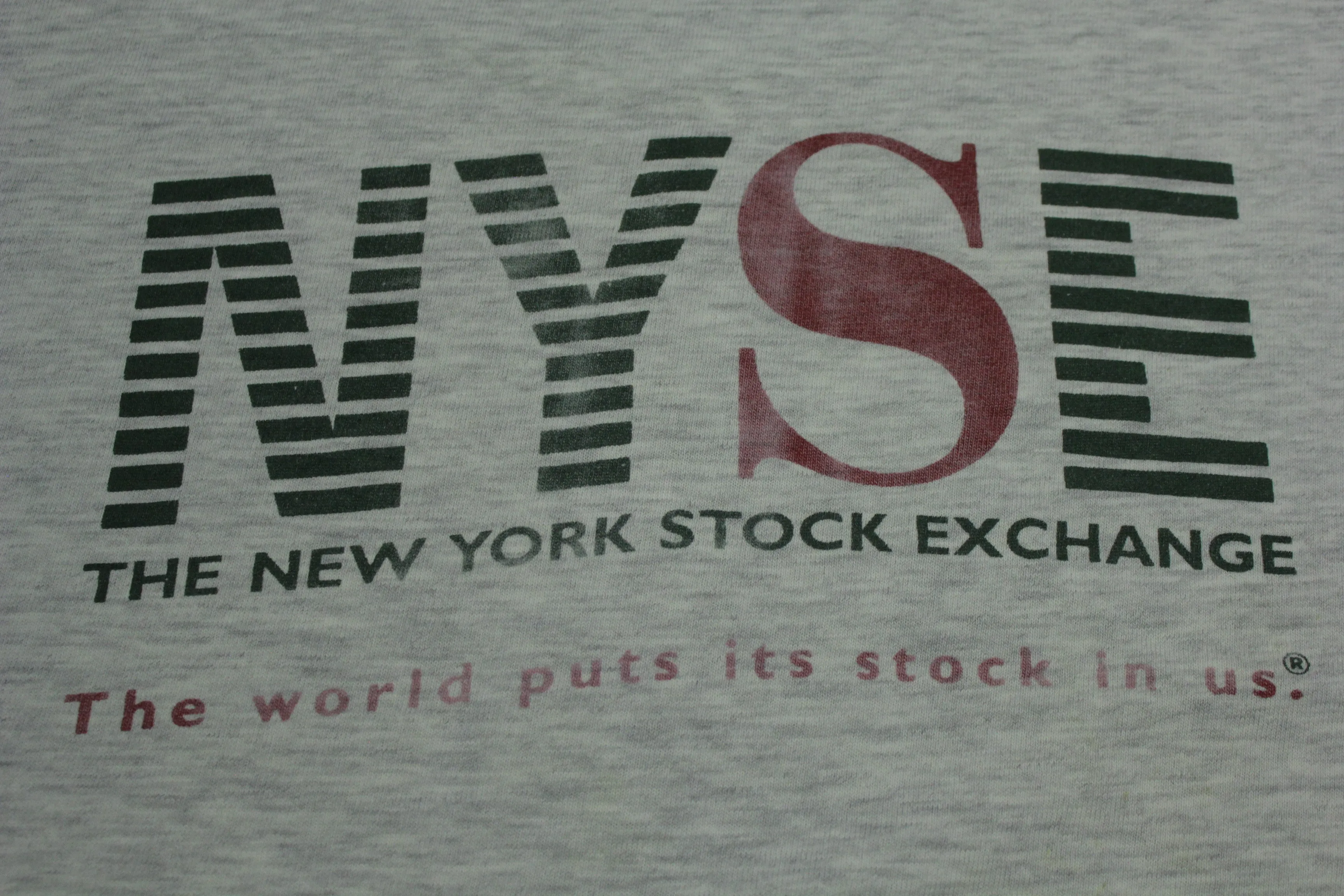 NYSE New York Stock Exchange World  Vintage 90's Hanes USA T-Shirt