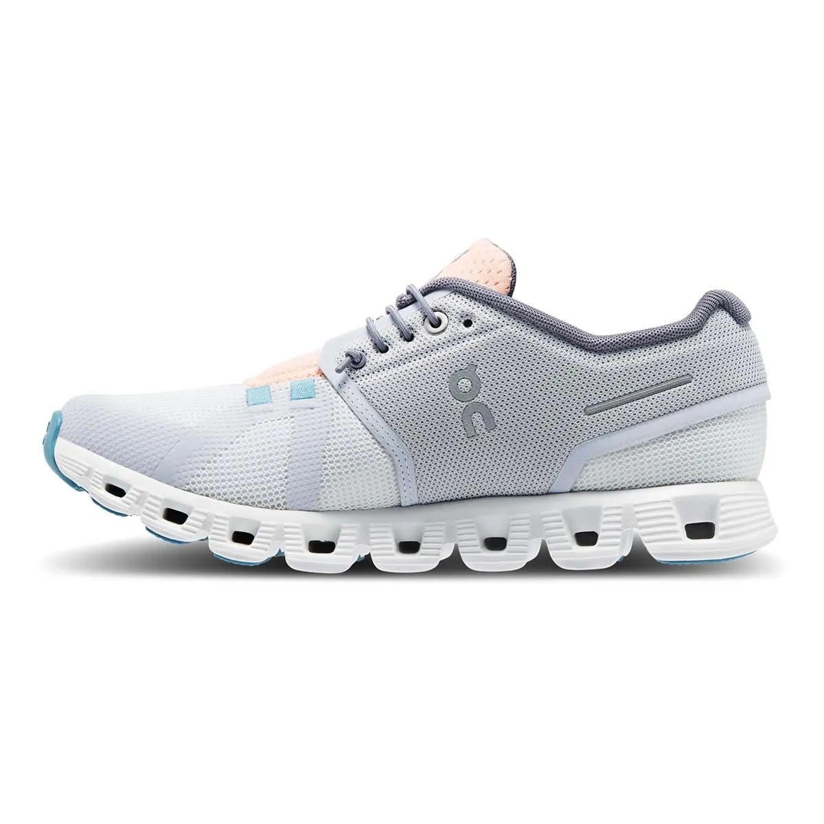 'On Running' Women's Cloud 5 Push - Glacier / Undyed White