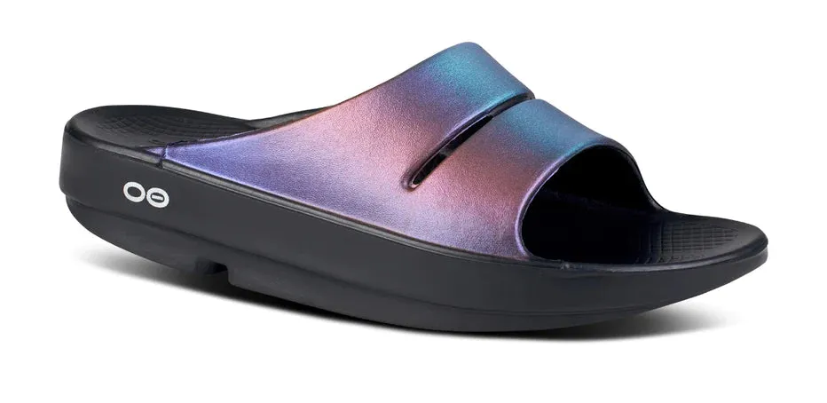 OOFOS OOAHH LUXE SLIDE MIDNIGHT