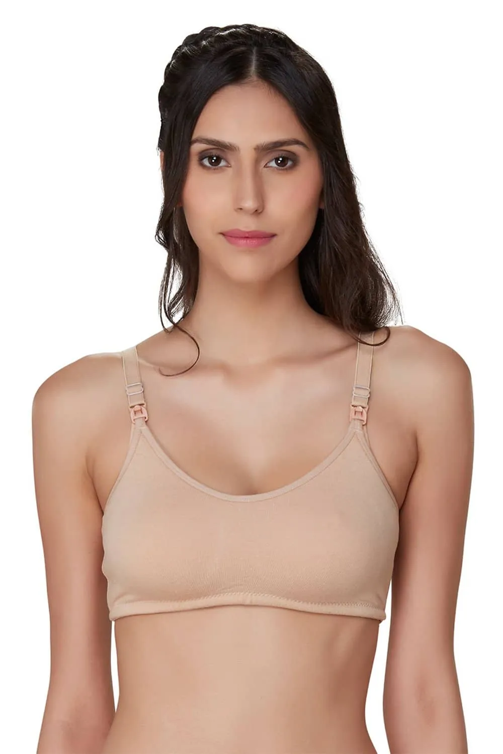 Organic Cotton Antimicrobial Soft Nursing Bra (Pack of 3)-IMB004A_4A_4E-