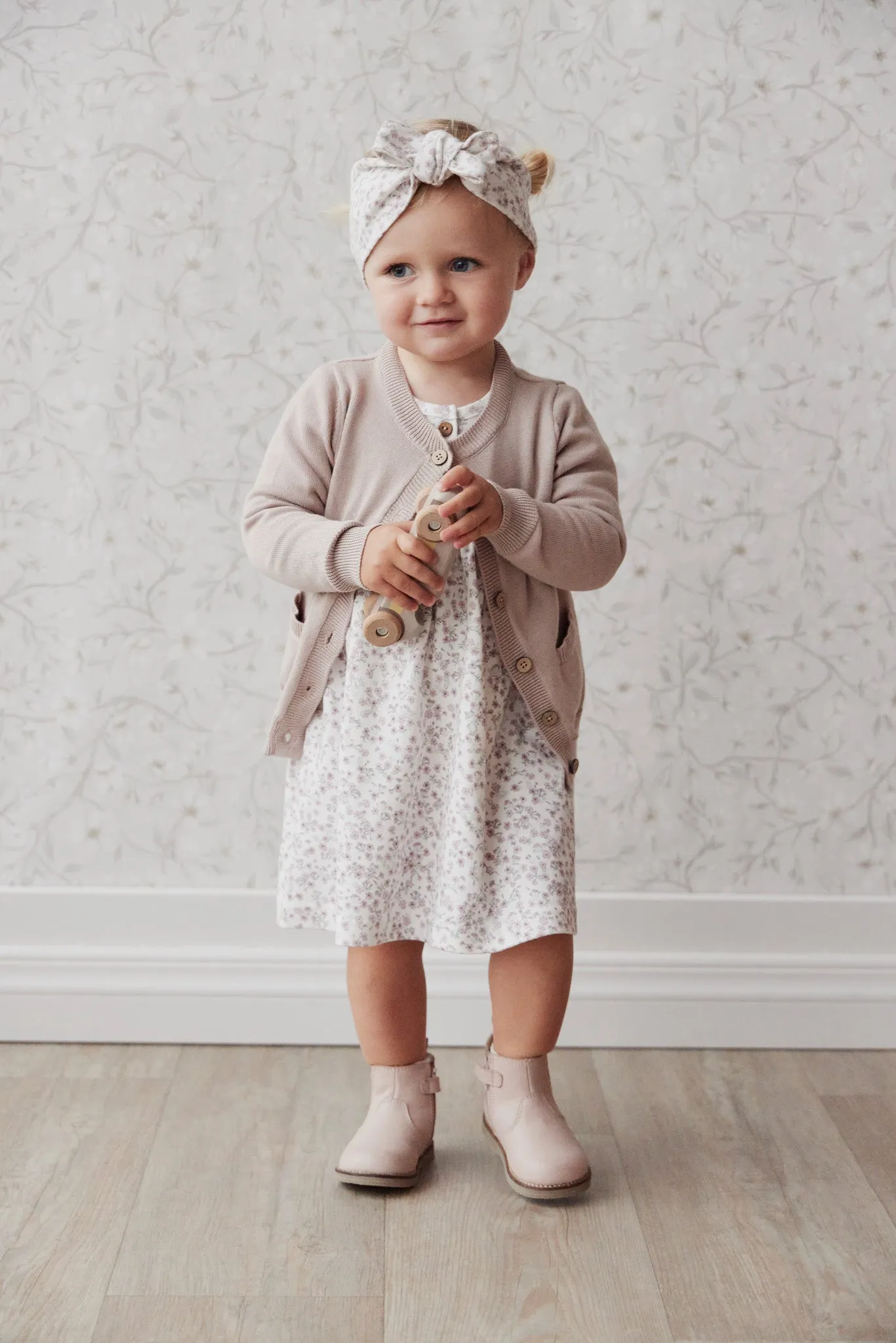 Organic Cotton Bridget Dress - Posy Floral