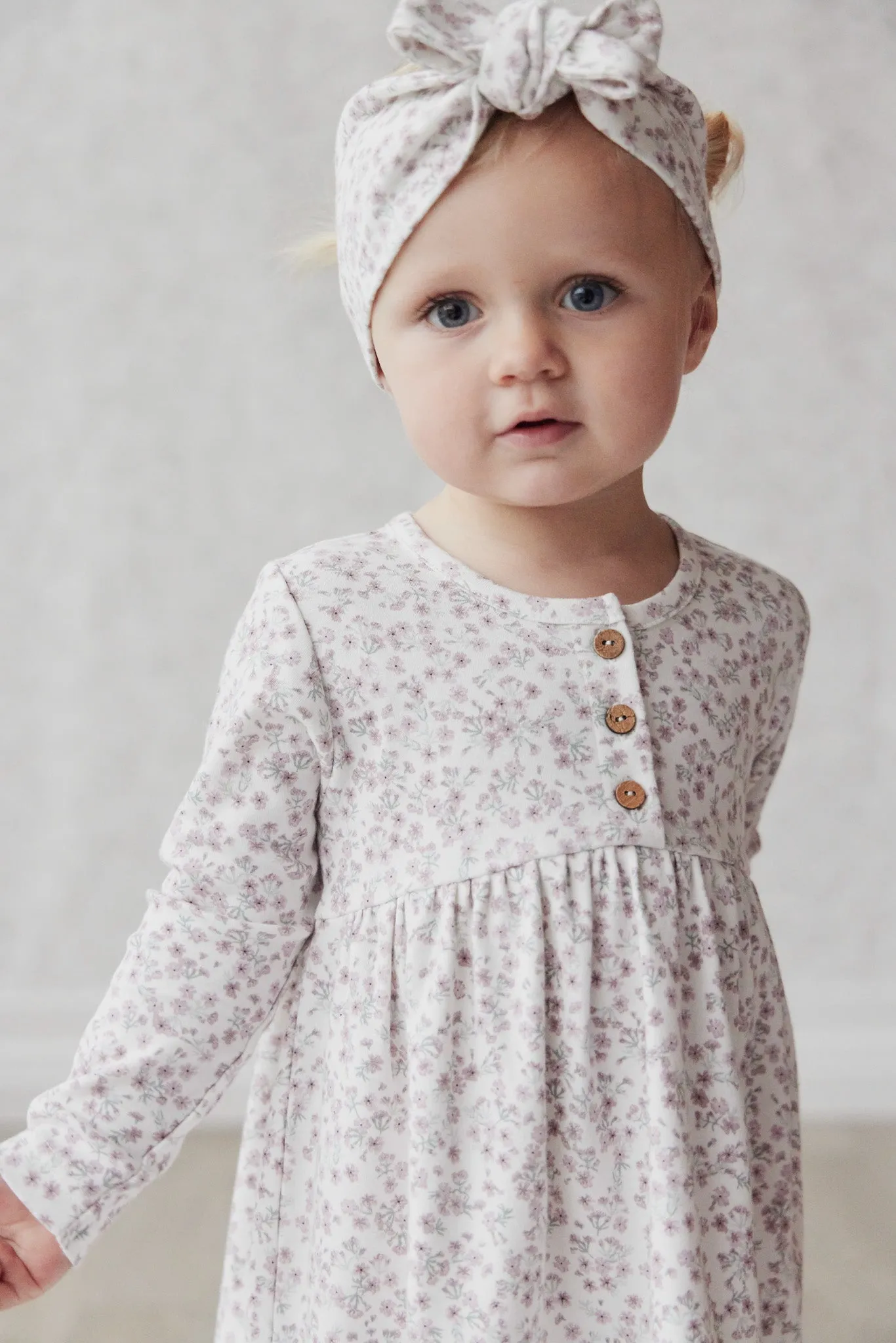 Organic Cotton Bridget Dress - Posy Floral