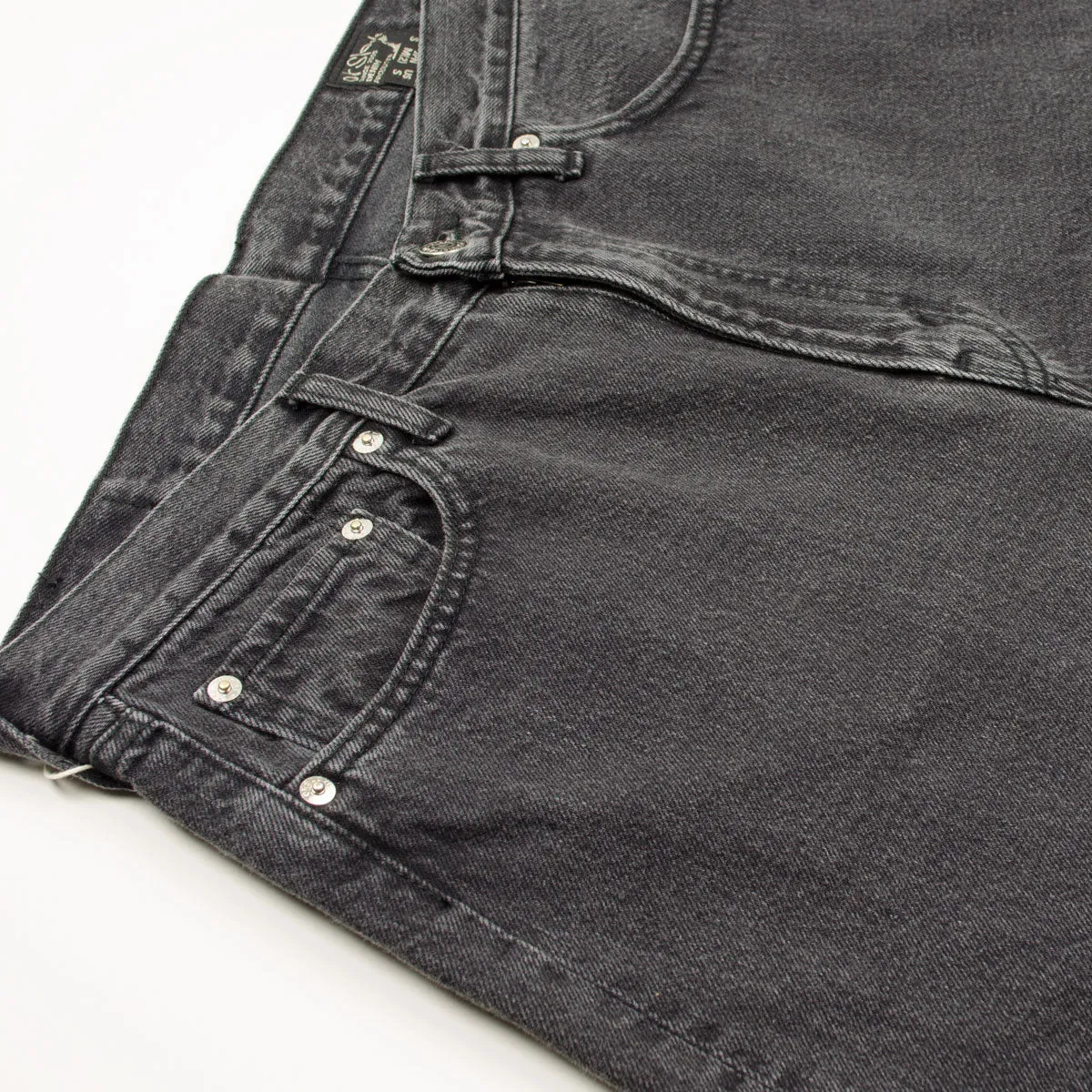 orSlow - 101 Dad's Fit Denim Pants - 90's Black Denim Stone Wash