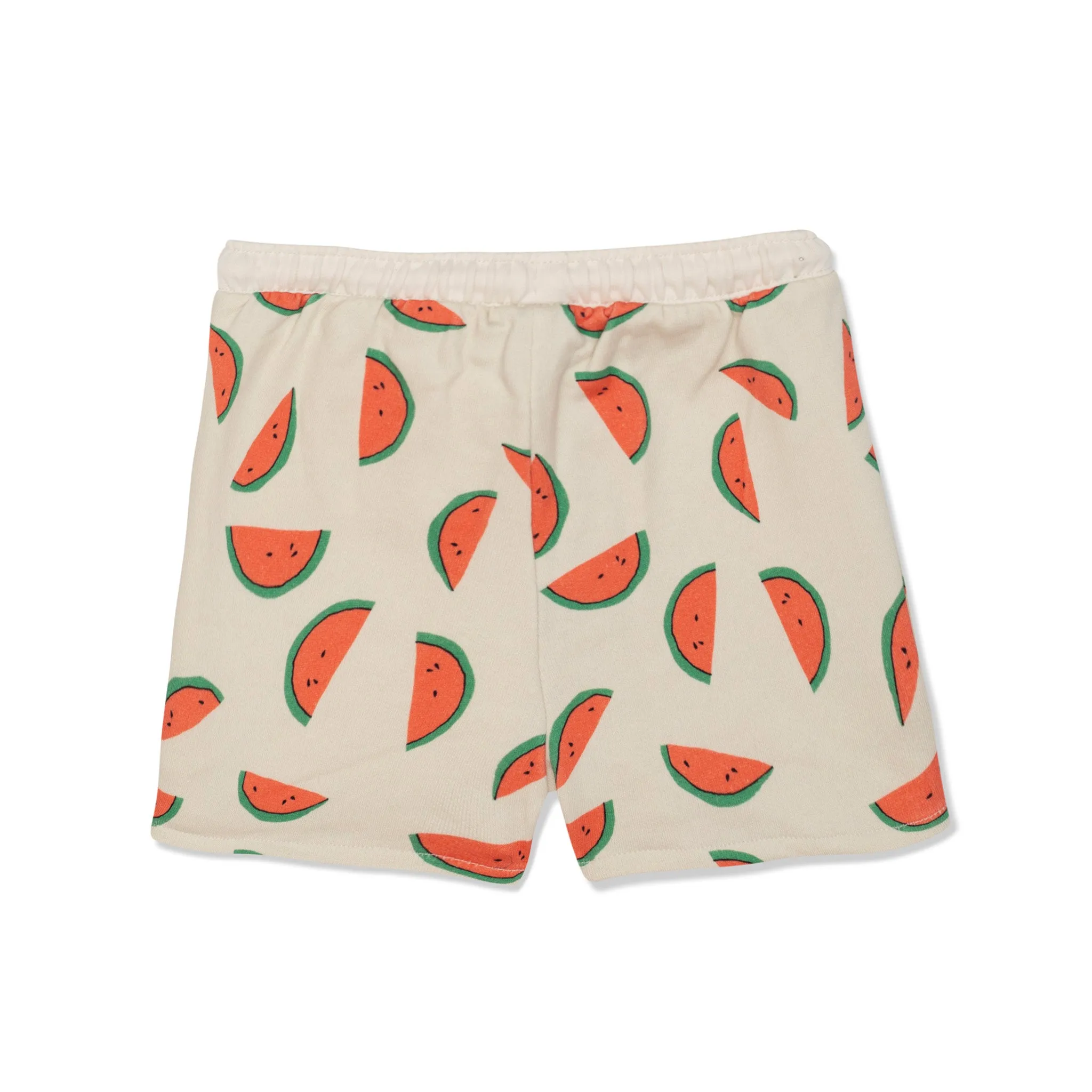 Recycled Cotton Watermelon Slices Cropped Girl Shorts