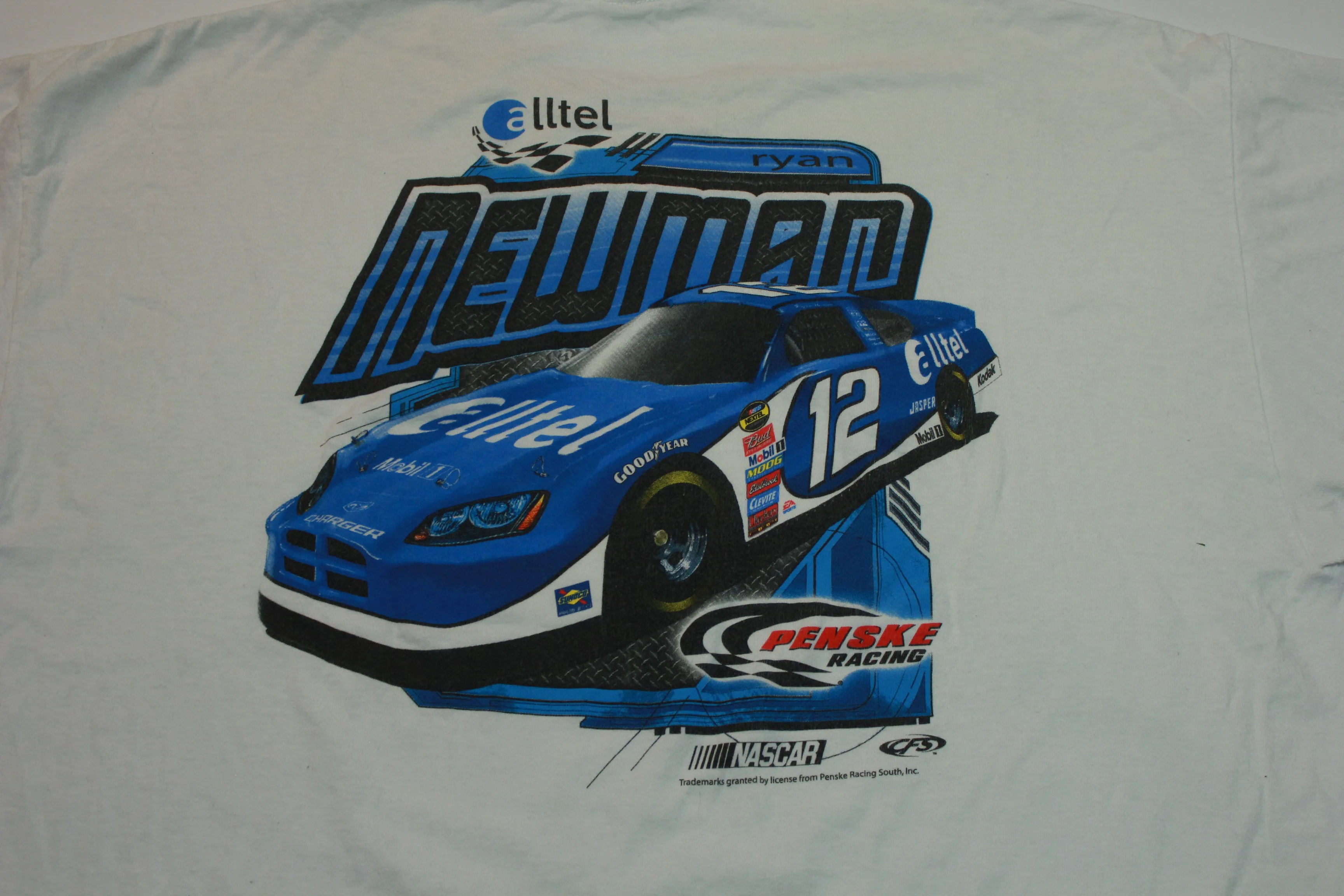 Ryan Newman Alltel Penske Racing Vintage Y2K Nascar #12 T-Shirt