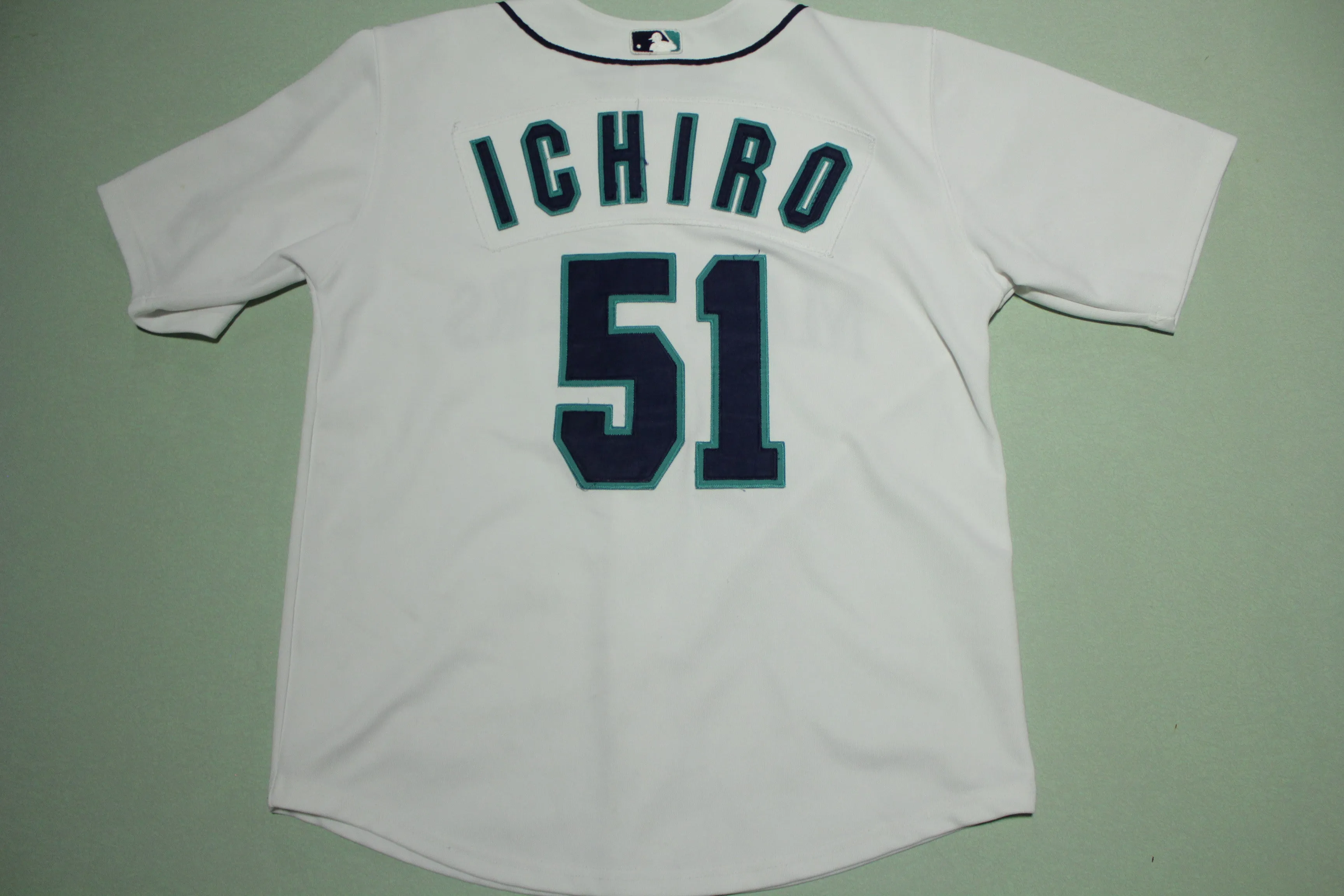 Seattle Mariners Ichiro Suzuki #51 Russell Button Up Sewn 00's Baseball Jersey