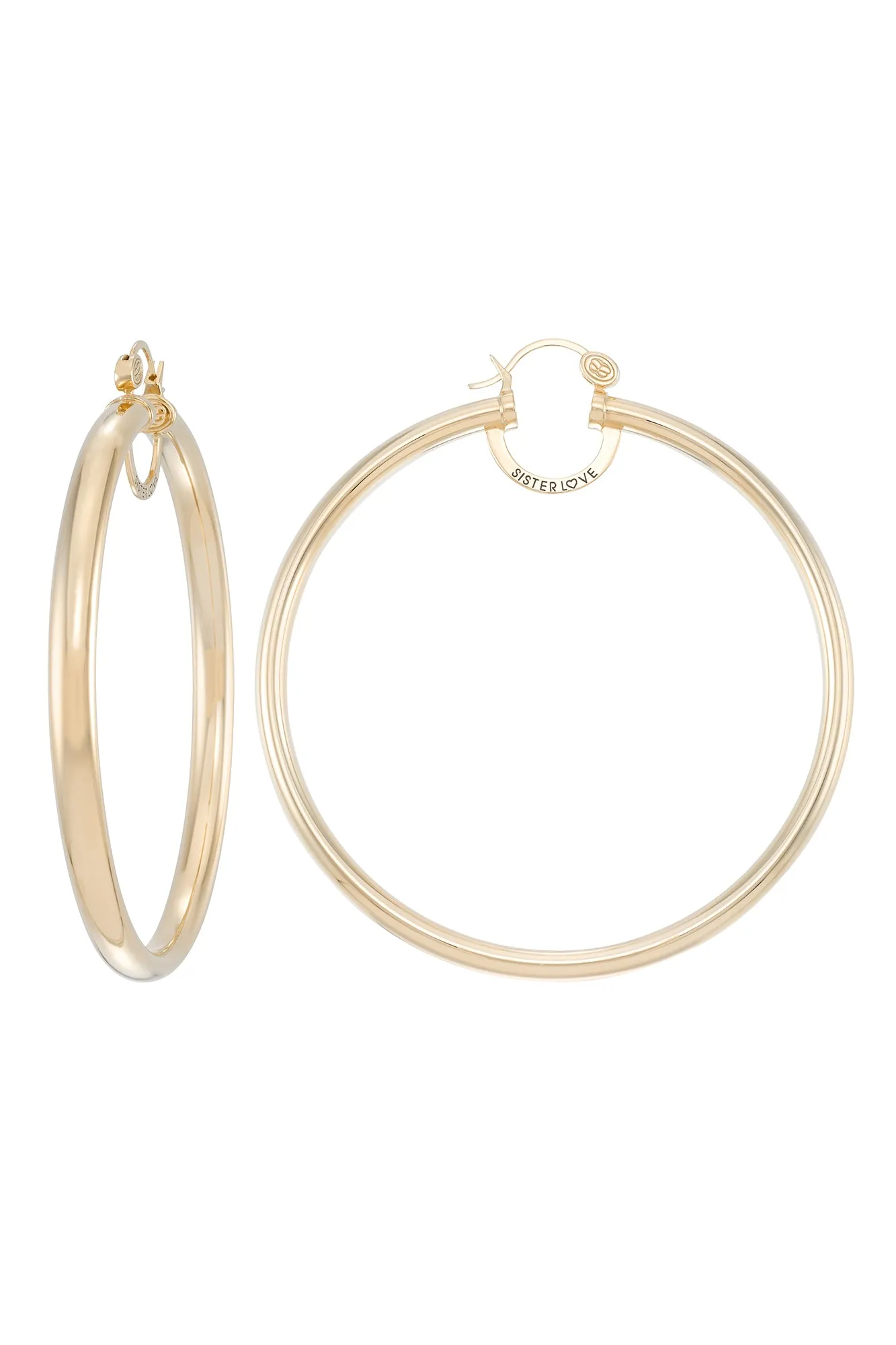 Sister Love Hi Fashion Hoop Earrings - Extra Large