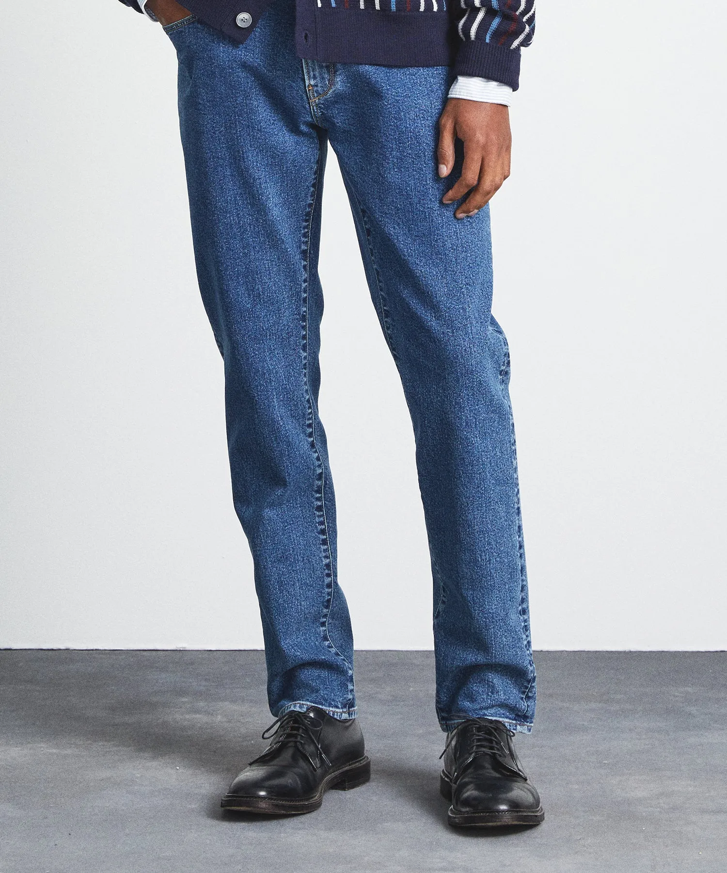 Slim Fit Stretch Jean in Vintage Blue Wash