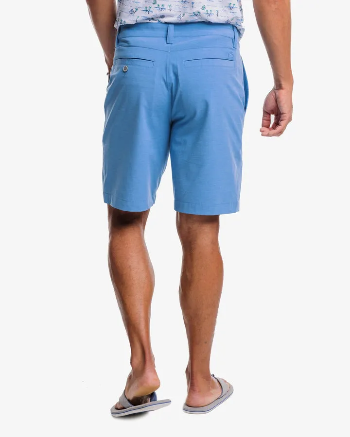 Southern Tide Men's Heather T3 Gulf 9 Inch Performance Short - Heather Atlantic Blue