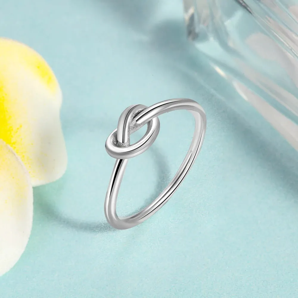 Sterling Silver Knot Rings For Women