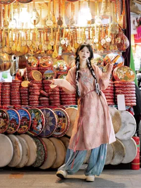 Tang Dynasty Hanfu, New Chinese Style, Joyful Song 乐以咏歌