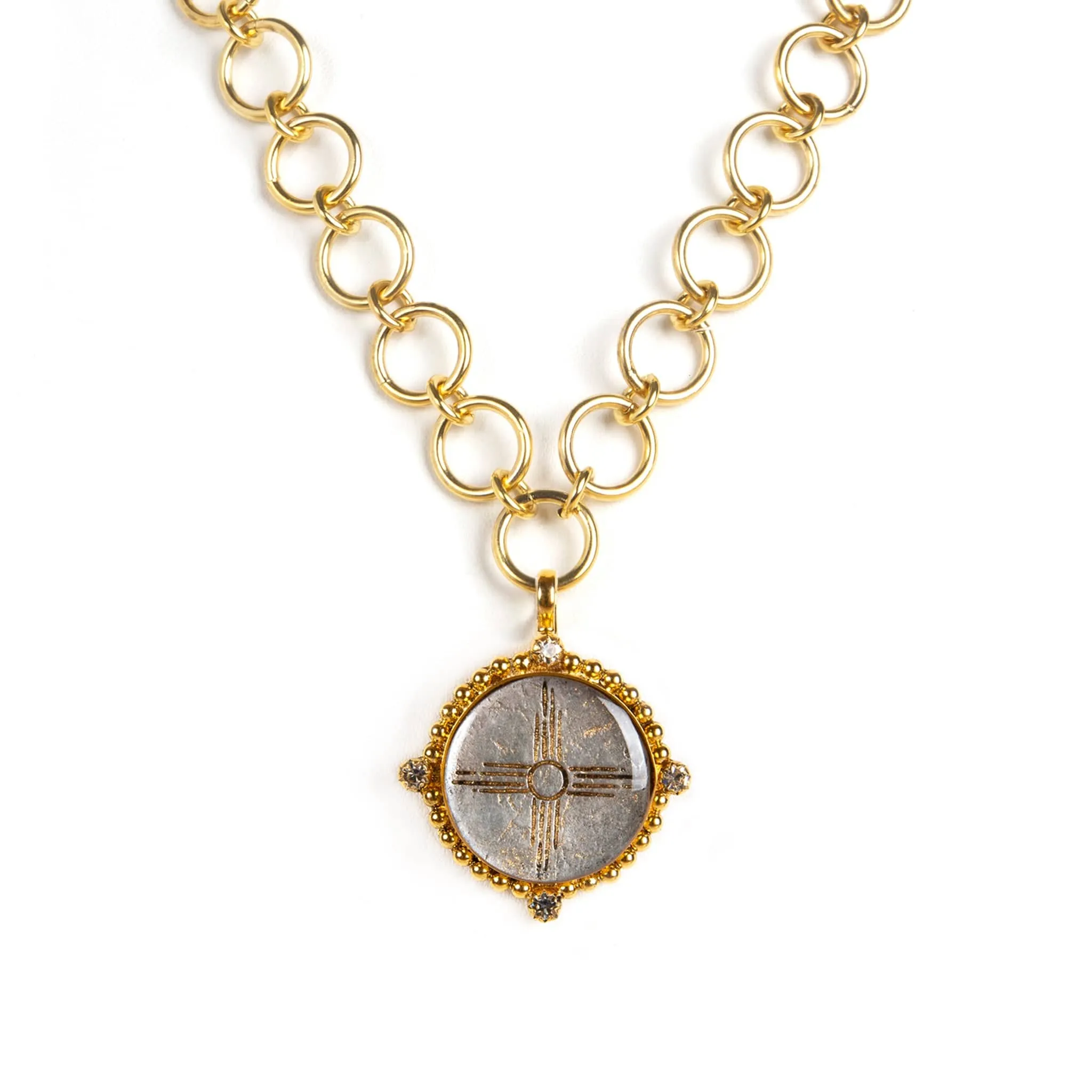 The Betty Necklace with Classic Medallions