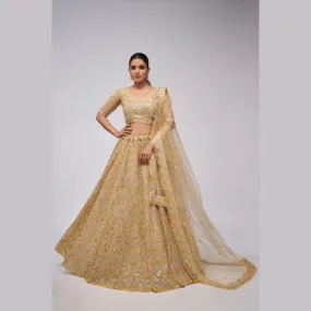 The Golden Dazzling Lehenga  Perfect For The Contemporary Bride  Lehenga Choli