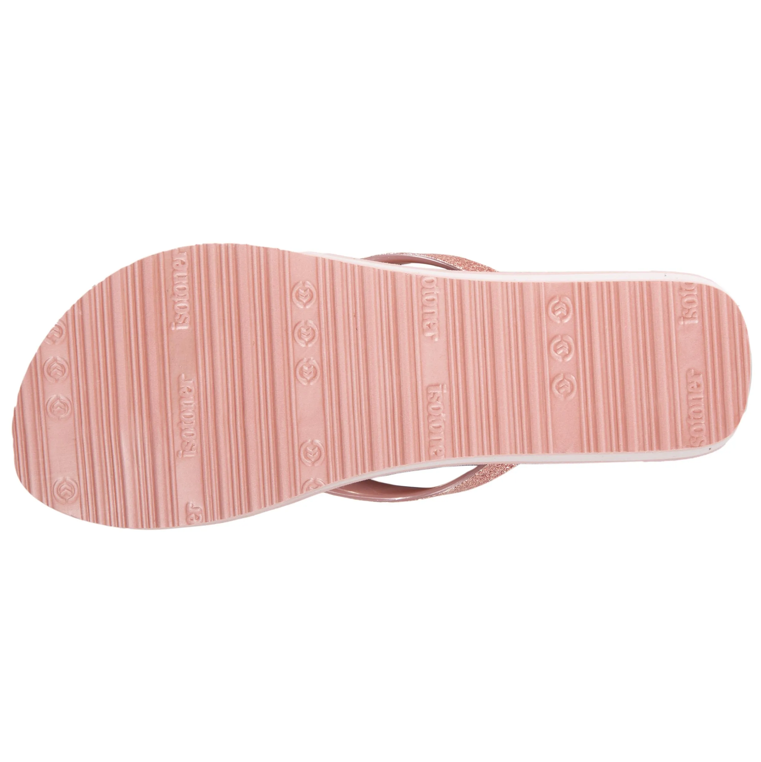 Tongs Femme imprimé floral talon Rose