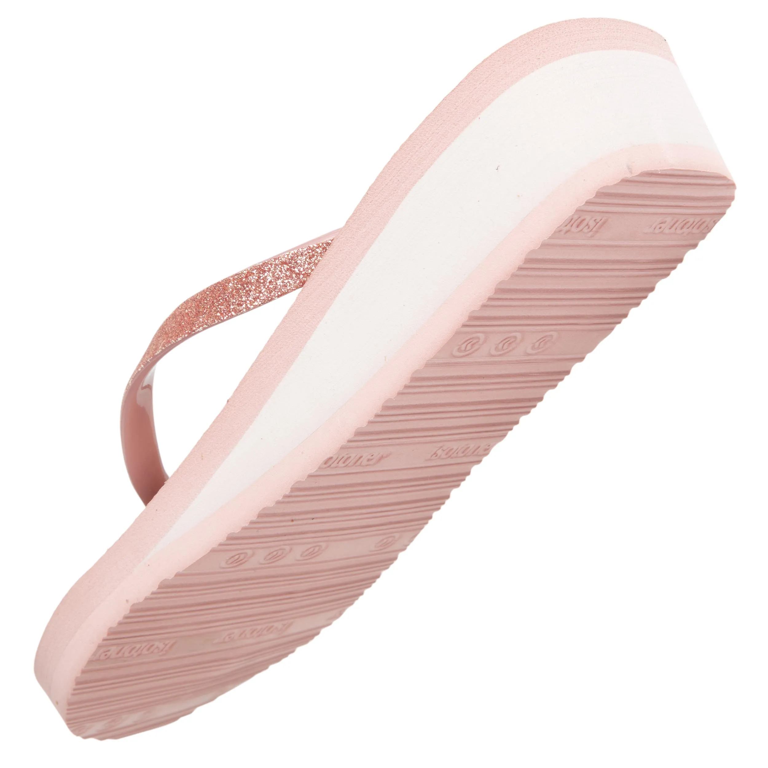 Tongs Femme imprimé floral talon Rose