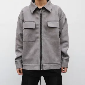 TRUCKER JACKET IN SUEDE