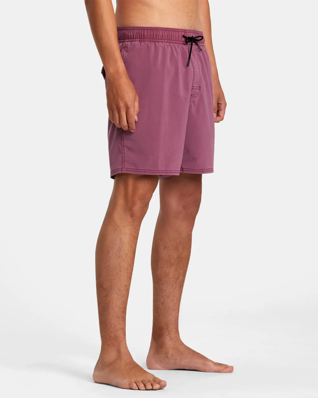 VA Pigment Elastic Waist 17 Boardshorts - Light Purple