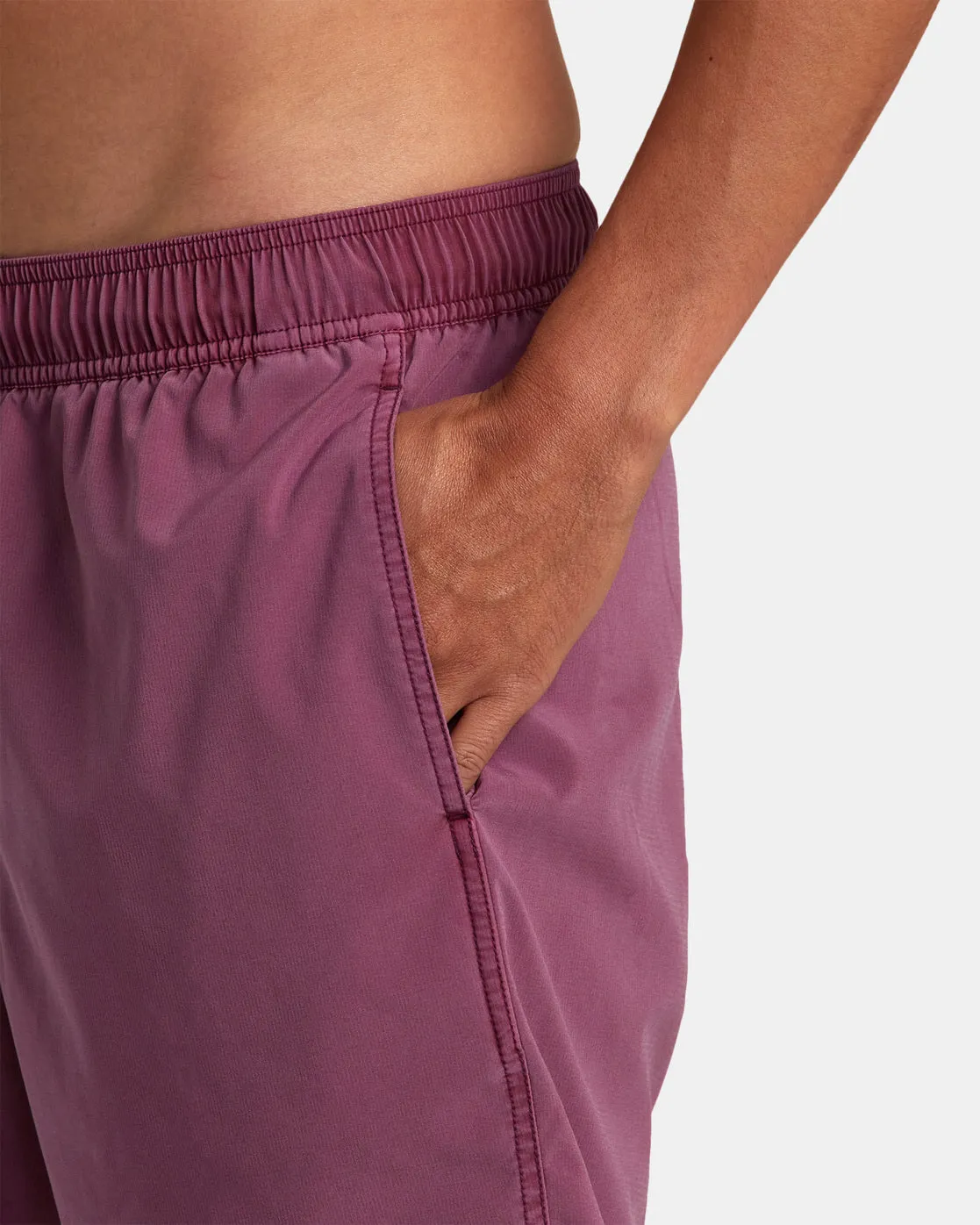 VA Pigment Elastic Waist 17 Boardshorts - Light Purple