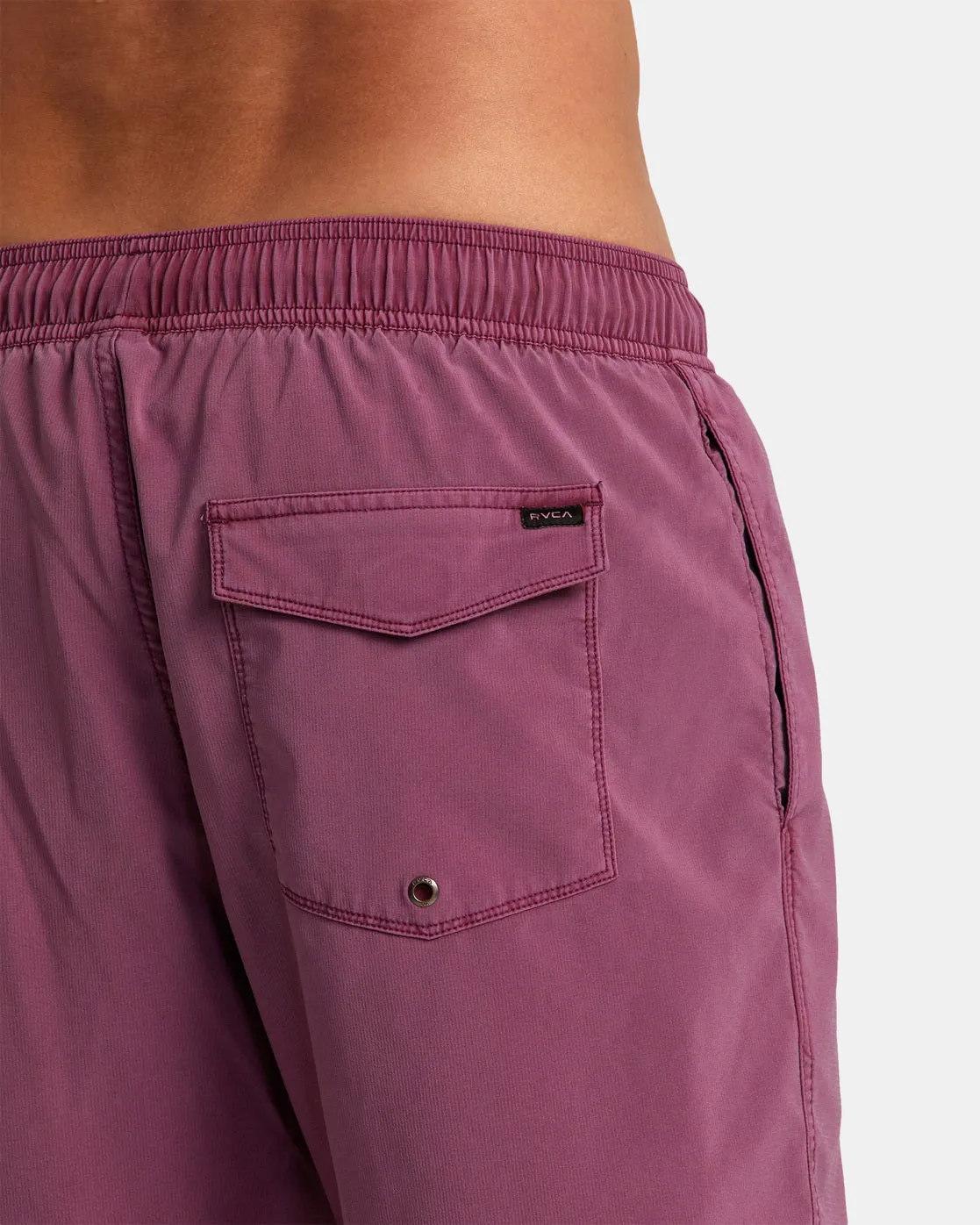 VA Pigment Elastic Waist 17 Boardshorts - Light Purple