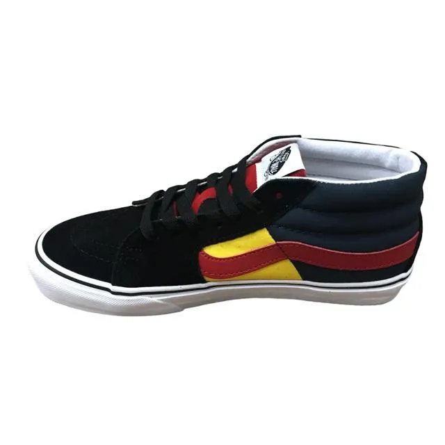 Vans men's sneakers shoe SK8 Mid (Otw Rally) VN0A3WM3VXU1 black-yellow-grey