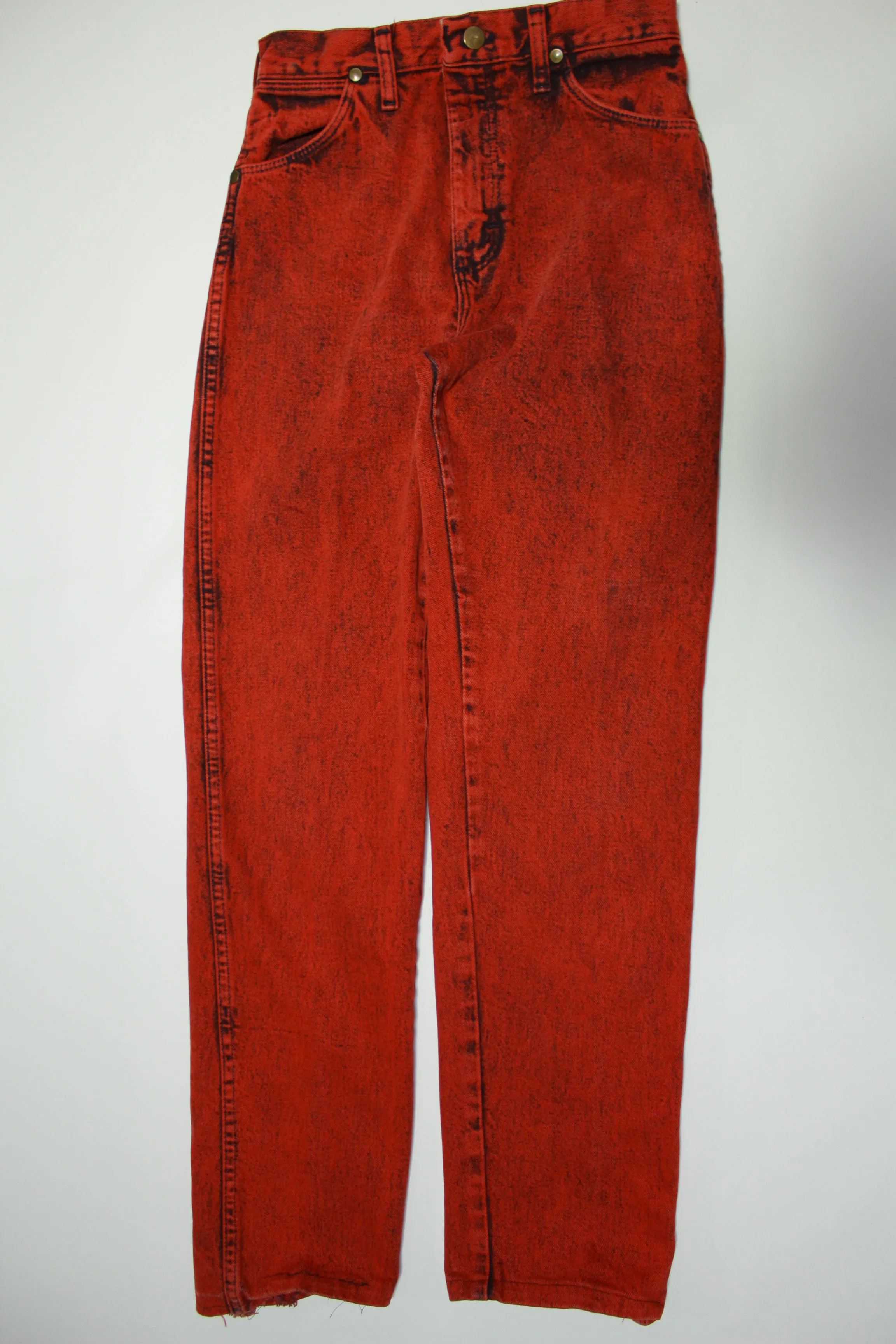 Wrangler Vintage 80's Red Over Dye 14MWZRE Rodeo Cowboy Jeans