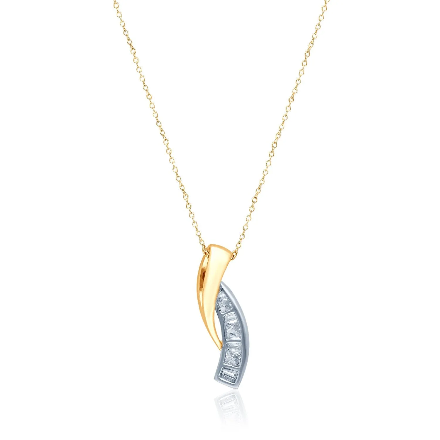 Yellow and White Gold Diamond Legendary Pendant