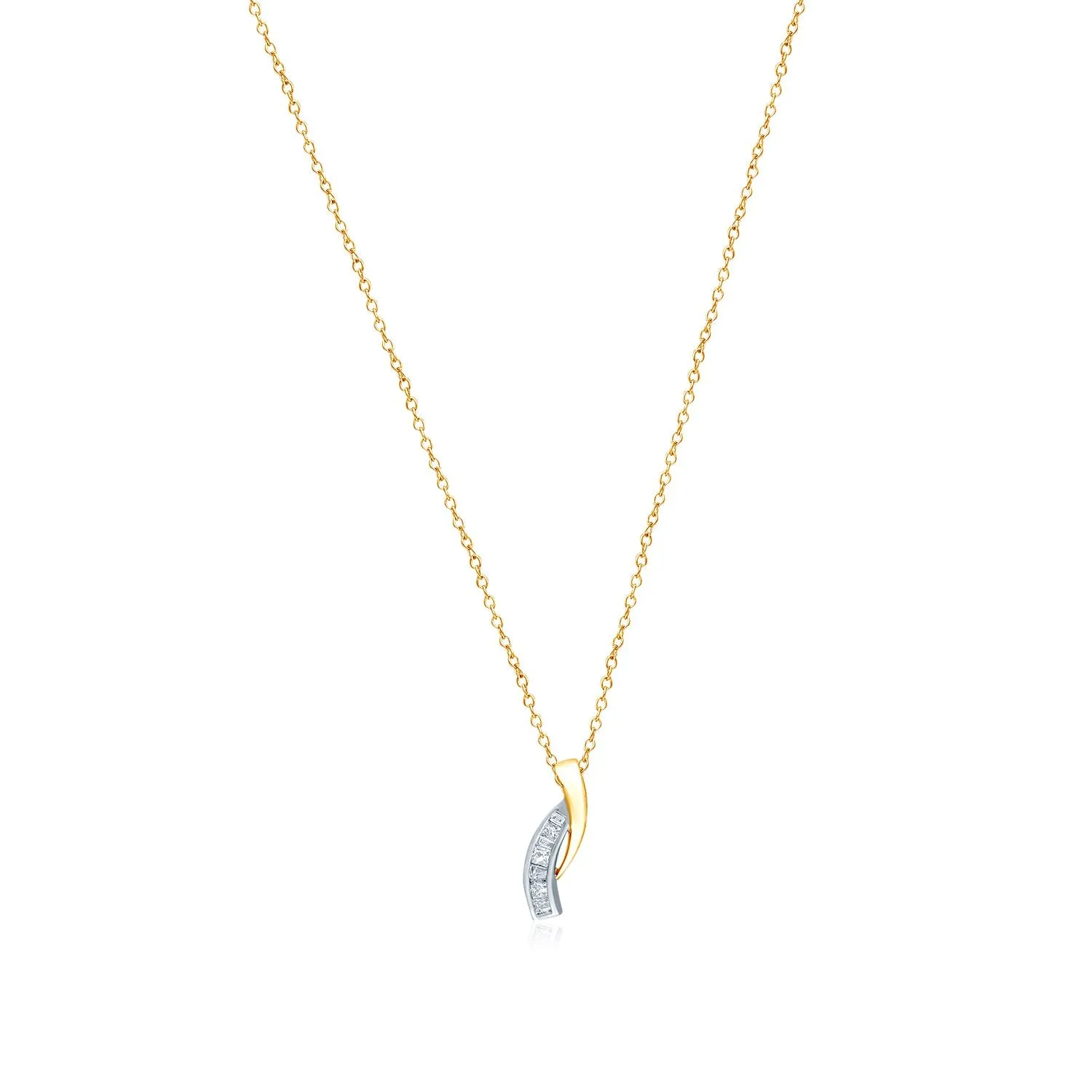 Yellow and White Gold Diamond Legendary Pendant